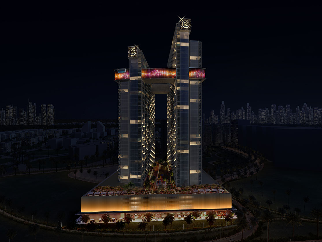 Cayan Cantara Tower - GxU Lighting